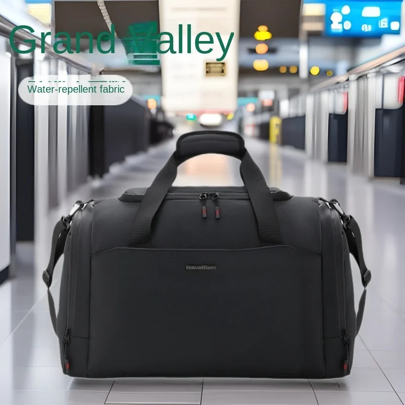 Beilian Bolsa de viaje corta Separación húmeda seca Deportes Yoga Fitness Bolsa Set Carro Zapato de gran capacidad