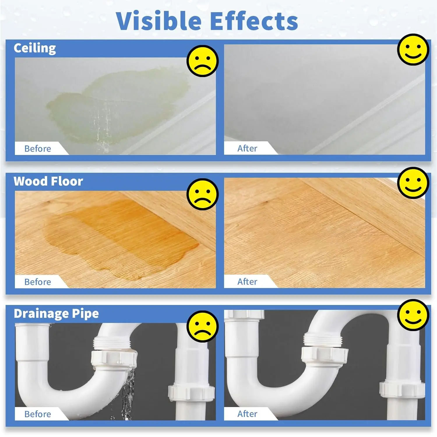 MIRAVEXL Kristallklarer Wasserdichter Dichtungskitt Unsichtbarer Transparenter Klebstoff Anti-Leck Flüssigbeschichtung für Beton Holz Stuck Dach – Detail 5