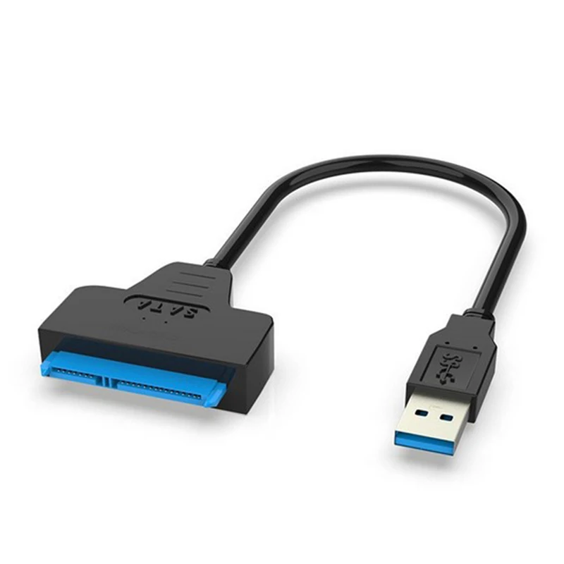 USB Sata 3 para USB 3.0 cabo adaptador, cabos de computador conectores, suporte 2,5 polegadas, SSD, HDD, disco rígido