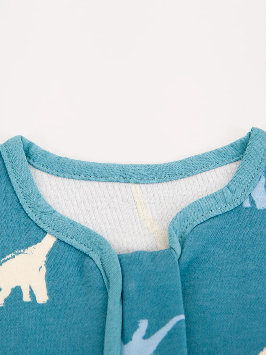 كيس نوم بقاع مستدير من القطن الخالص للربيع والصيف لحاف خفيف الوزن مضاد للركل لحماية البطن أثناء النوم