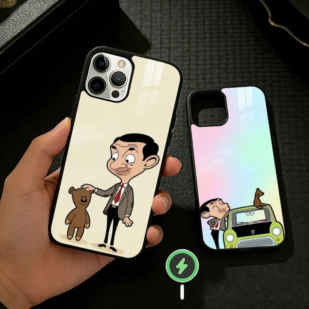 

C-Classic M-Mr B-Bean Phone Case For iPhone 17/16/15/14/13/12/Plus/Pro/Max for Magnetic Wireless Charging
