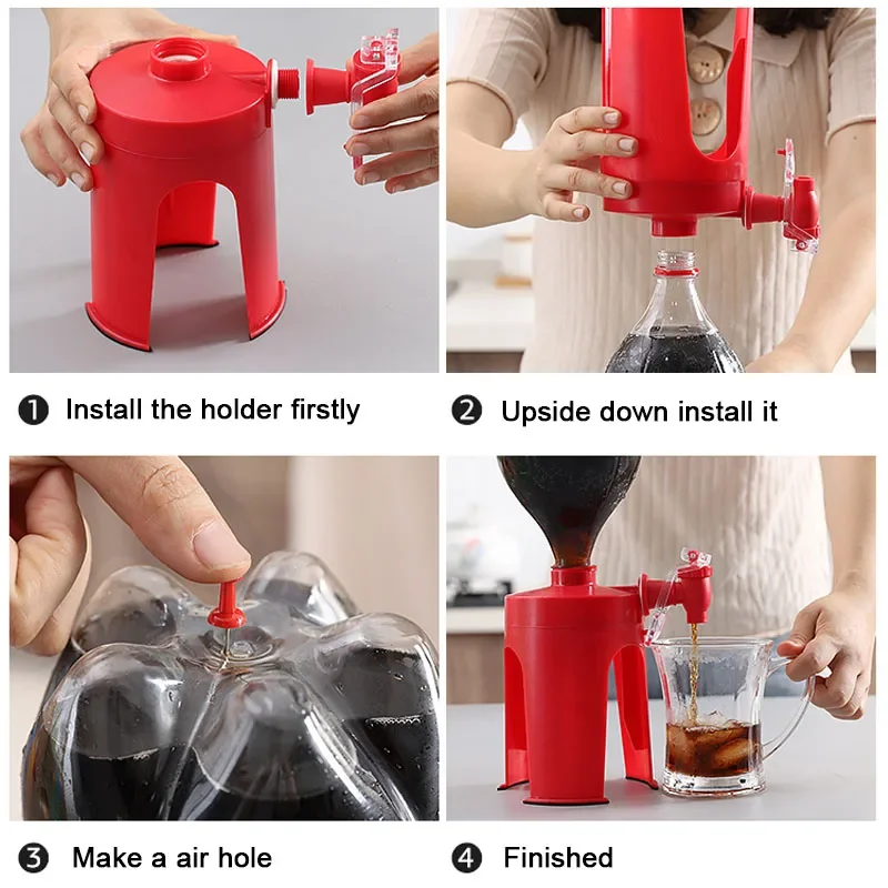 Magic Tapน้ำสำหรับโซดาCokeเครื่องดื่มน้ำดื่มบรรจุขวดหน้าแรกบาร์Upside Downดื่มDispense Gadgets