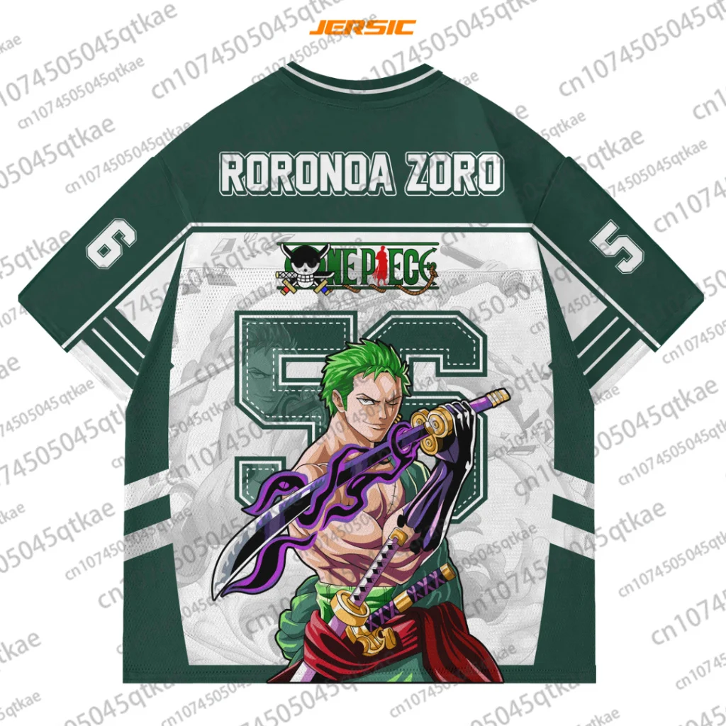 2025 uma peça macaco d.luffy anime camisa de futebol verão oversize respirável camisa vintage moda esporte bandai cosplay tshirt