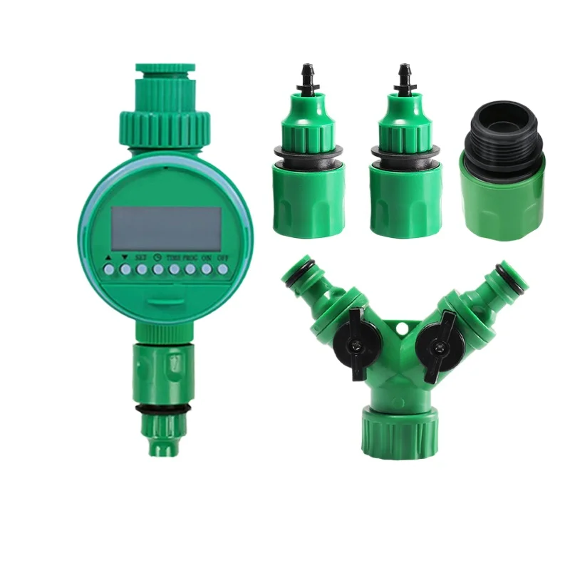 

1PCS Garden Automatic Irrigation Controller Home Automatic Watering Device Timer Plus Three-pronged Quick Connection Set