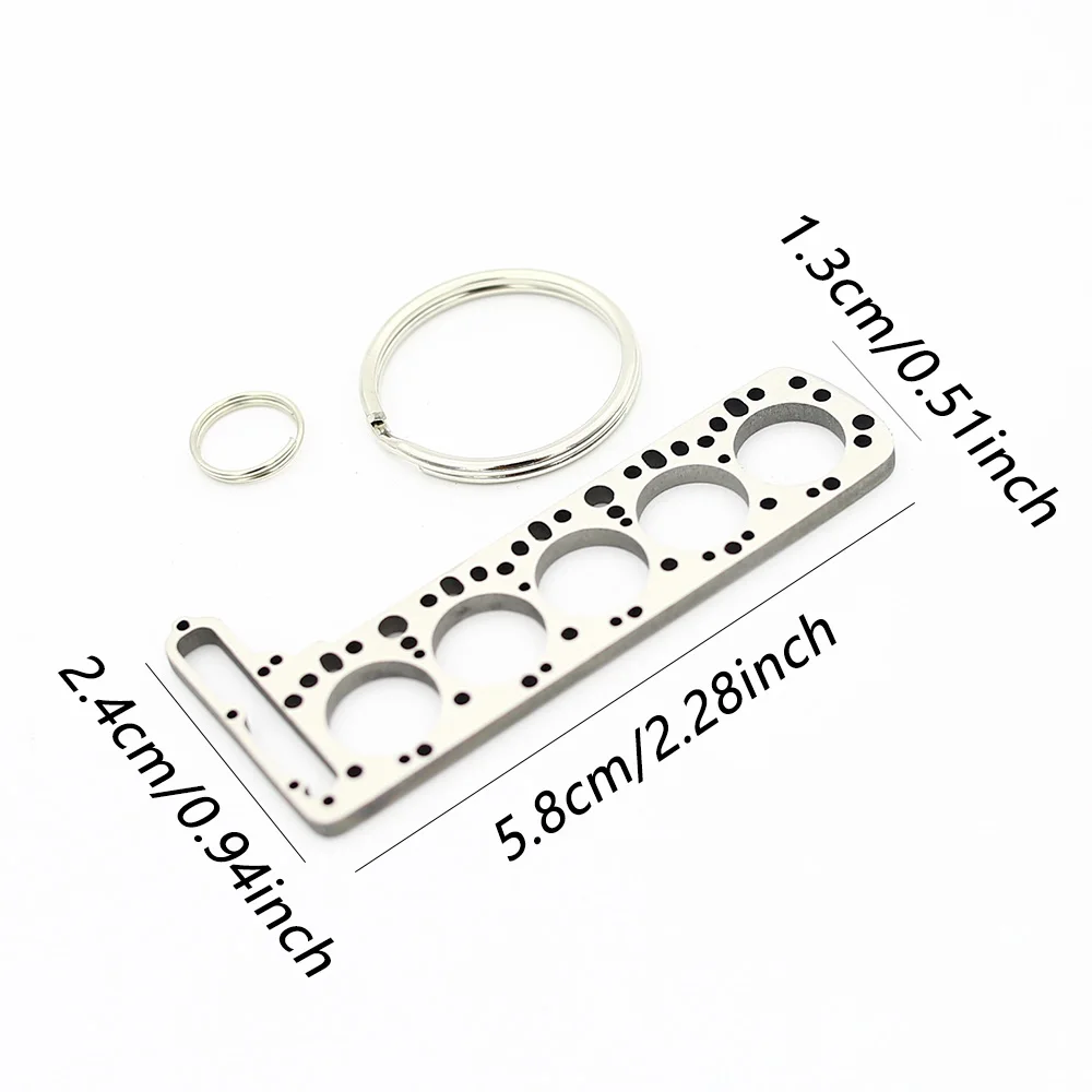 Miniature Cylinder Head Gasket Engine Stainless Steel Keychain Keyring Key Chain Keyfob Pendent S54 E46 20V 0M617 606 VR6 BARRA