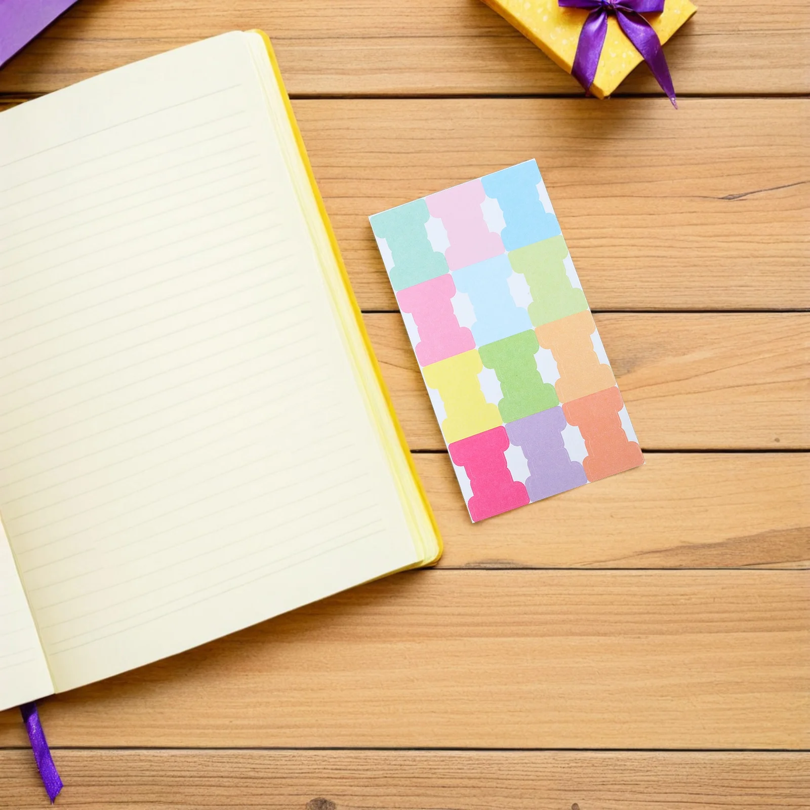 480Pcs Monthly Adhesive Tabs Planner Journal Stickers with Writeable Index Tabs for School Office Home Use Colorful Date Label