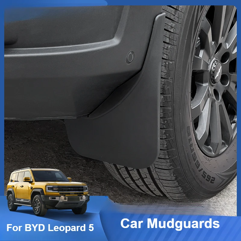 Car Mudguards Mud Flaps Splash Guards Anti Mud Front Rear Wheel Fender For BYD Leopard 5 2023 2024 Exterior Accessories