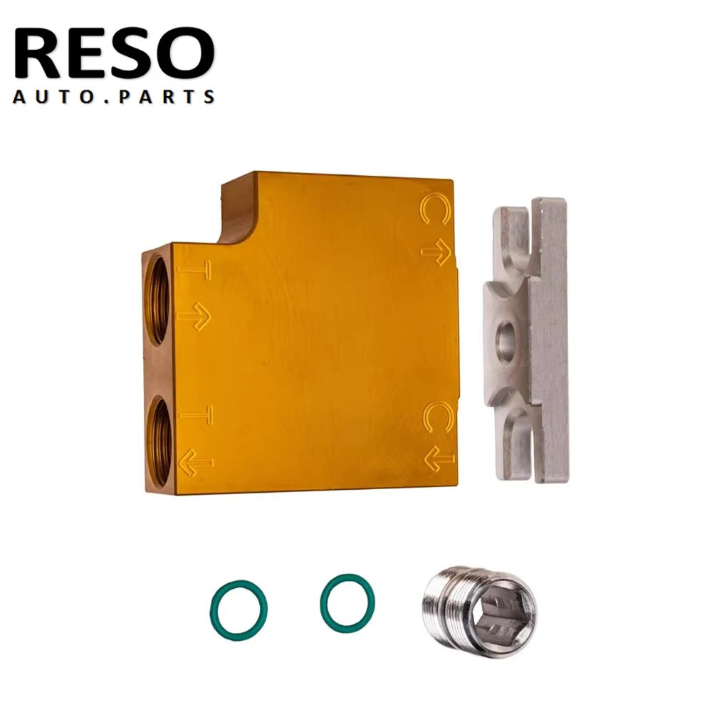 RESO    Thermal Bypass Valve With Billet Coupler For 2019+ 6.7L Cummins 68RFE / 69ASRC