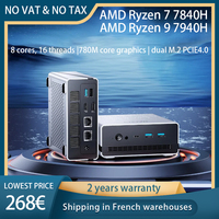 Mini PC CHUWI UBox AMD Ryzen7 7840HS 16GB DDR5 512GB SSD Windows11 Pro 4K 144Hz Decoración WiFi 6 Bluetooth5.2 Extensión M.21T*2