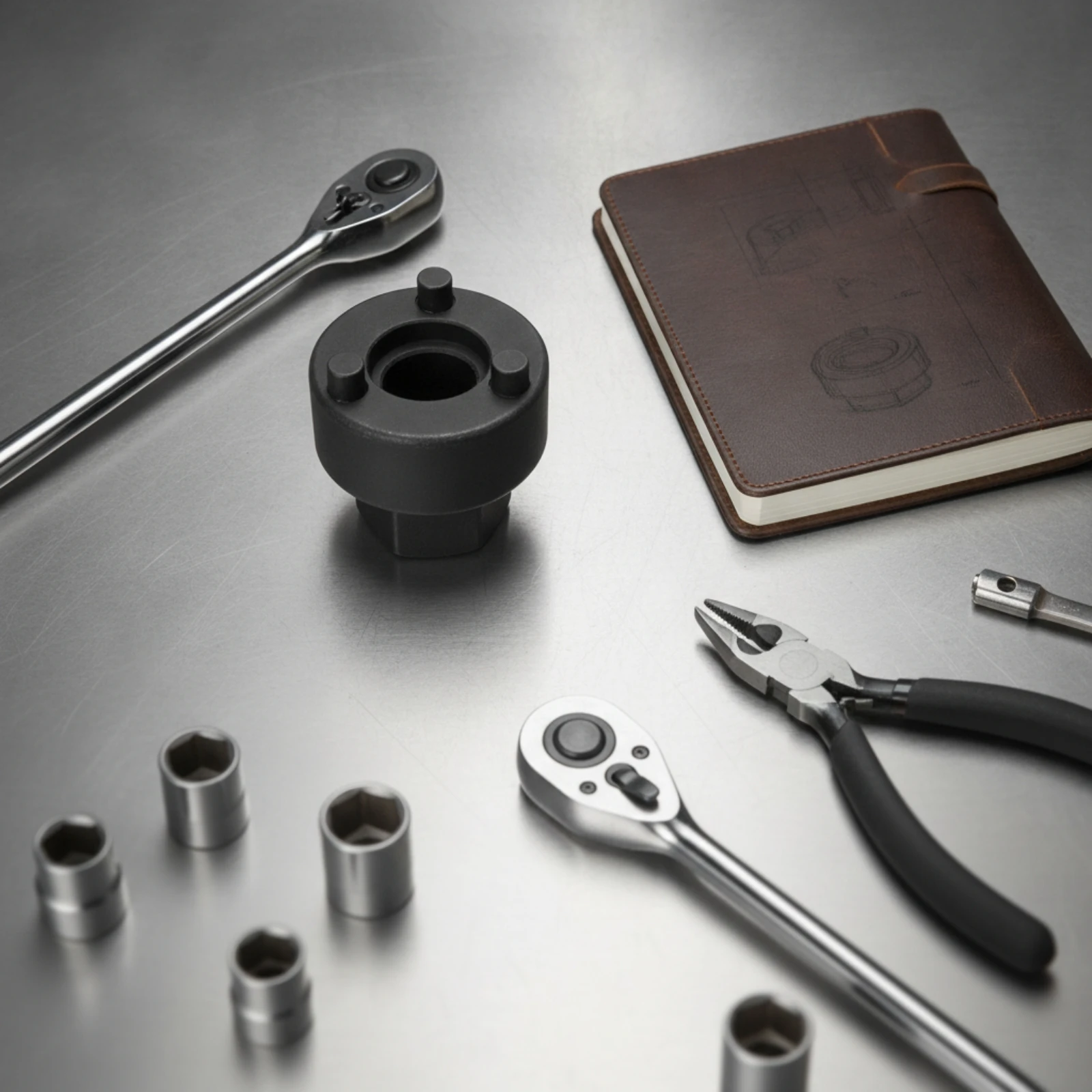 Steering Rack Tool Hexagonal Steering Rack Socket Puller Heavy Duty Cylindrical for Mechanics, Automotive Repair