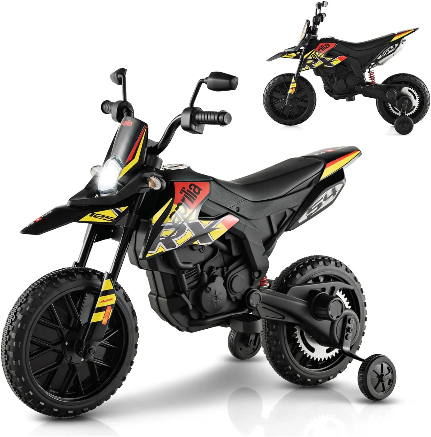 12V Electric Kid Dirt Bike for Boys, Battery Powered Motorcycle for Kids, Off Road Motorbike Toy Motorbike Sports Outdoor Toys