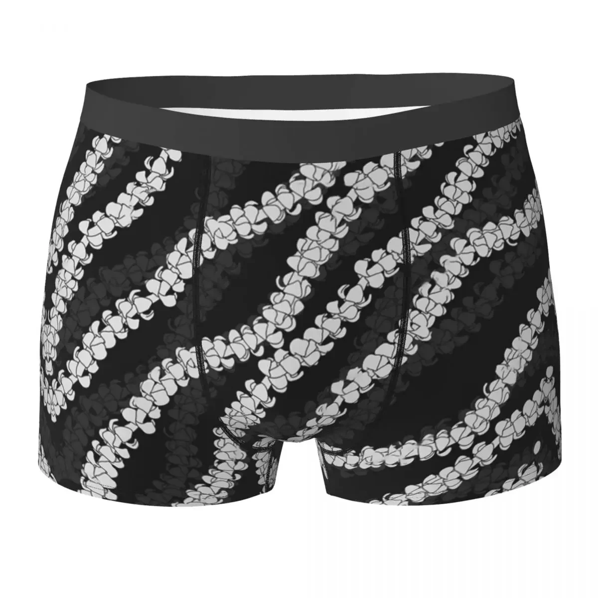 Boxer Underpants Shorts Puakenikeni Single Leis On Turquoise Panties Men Breathable Underwear for Homme Man Boyfriend Gifts