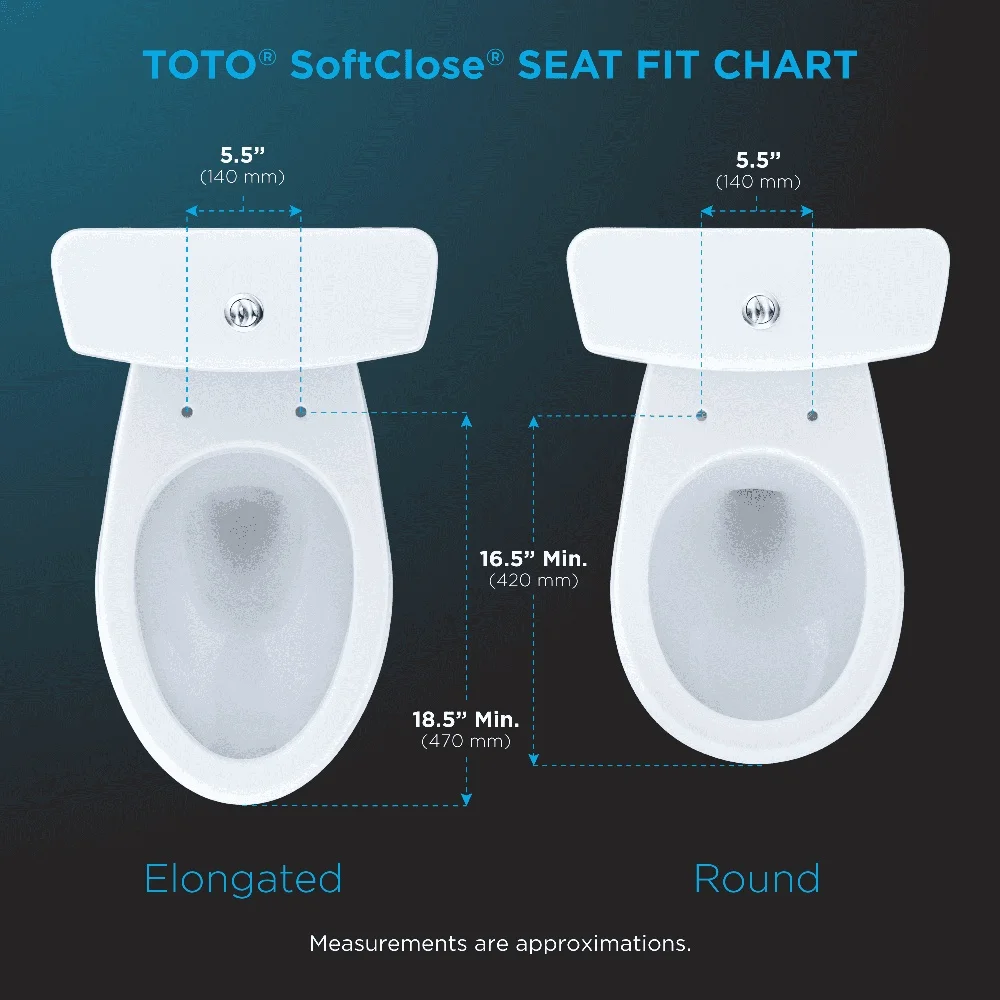 SoftClose Non Slamming Elongated Toilet Seat High Impact Plastic Oval Design Easy Installation Quiet Close System Included