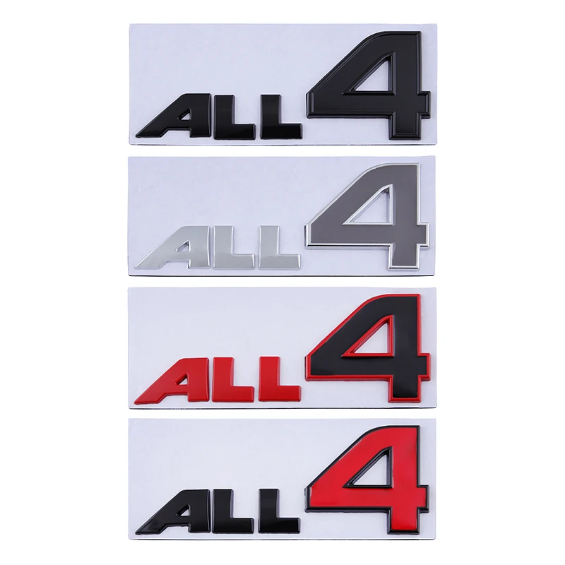 

3D ALL 4 Metal Car Emblem Sticker Badge Stickers Car Accessories Car Tools Suitable for All Models Decoration Car Stickers