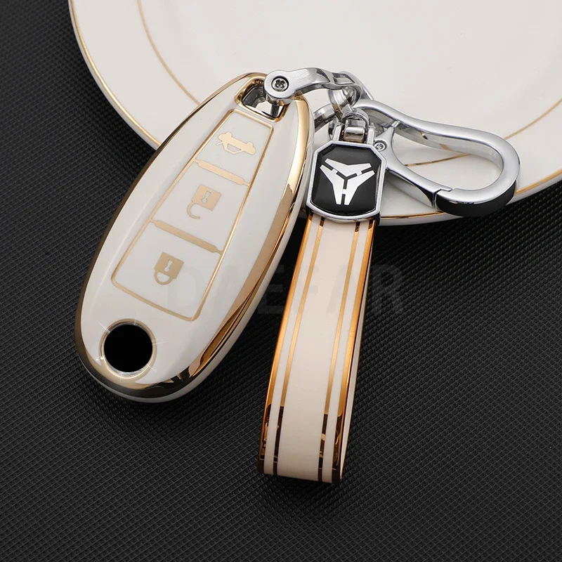 For Suzuki Vitara Swift Ignis Kizashi SX4 Baleno Ertiga Samurai S-Cross TPU Car Remote Key Case Shell Cover Fob Accessories