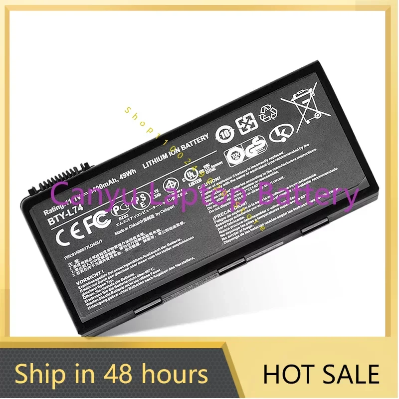 

2024 For MSI Cx600x Cx700 Cr600 Cr700 Bty-L74 Battery