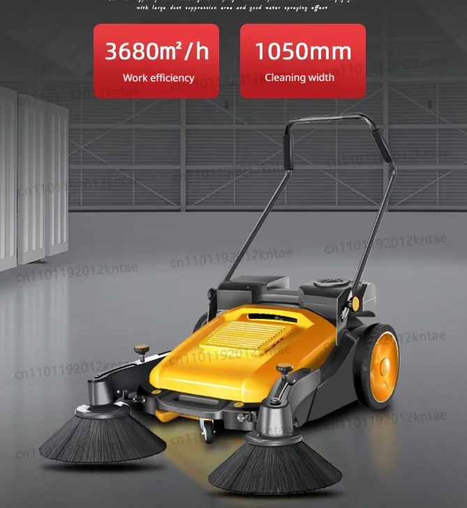 New Industrial Commercial Push Sweeper Mop – Motor-Driven Roller Brush, Wet/Dry Use, Efficient for Factory Floors & Hotel Hallwa