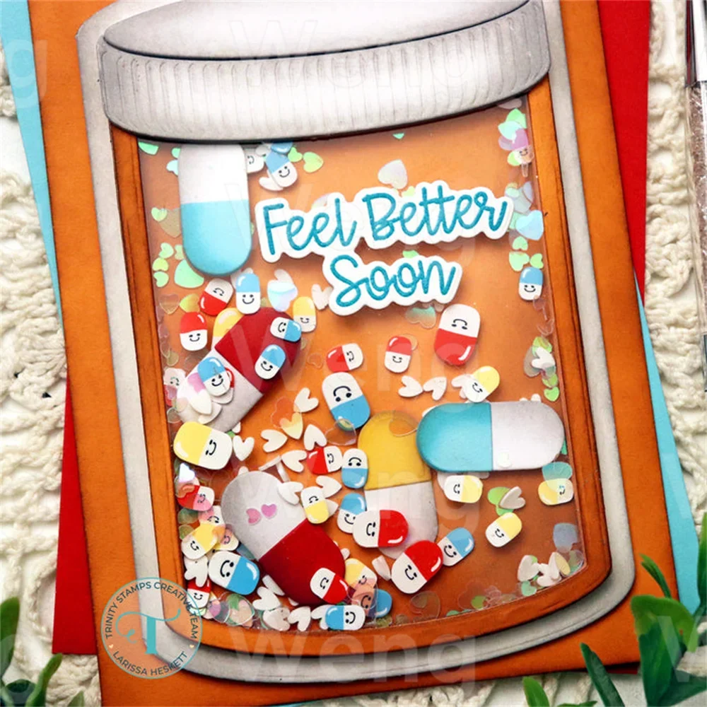 قوالب قطع معدنية على طراز المستشفى برمز المزاج الجديد لعام 2025 وطوابع لبطاقات المعايدة ذاتية الصنع والنقش اليدوي