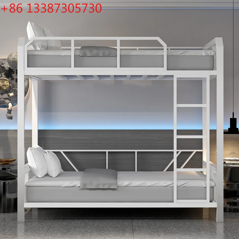 

Double-storey adult apartment dormitory small apartment wrought iron high and low bed bunk