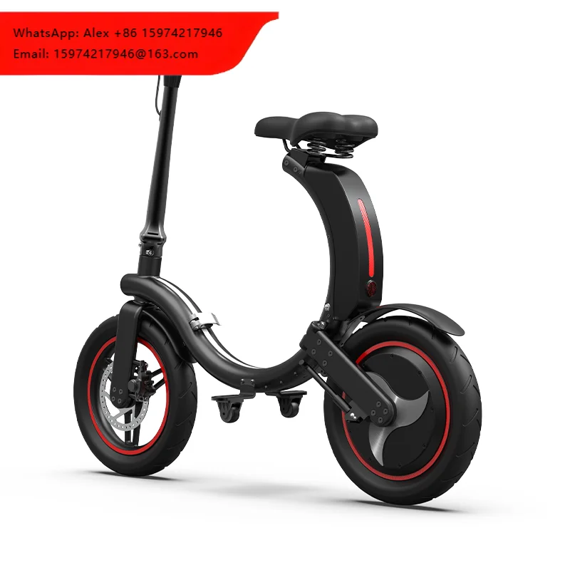 China 14inch 350w Folding Electric Bicycle 36v Lithium Battery Aluminum Alloy Cheap Fat Tire E-Bike Electric Bicycle Electric