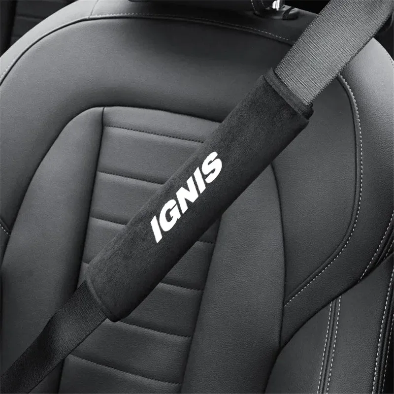 

2Pcs Auto Car Safety Belt Cover shoulder pad Case Seat Belt Shoulder Strap Pad for IGNIS Car Interior Accessories