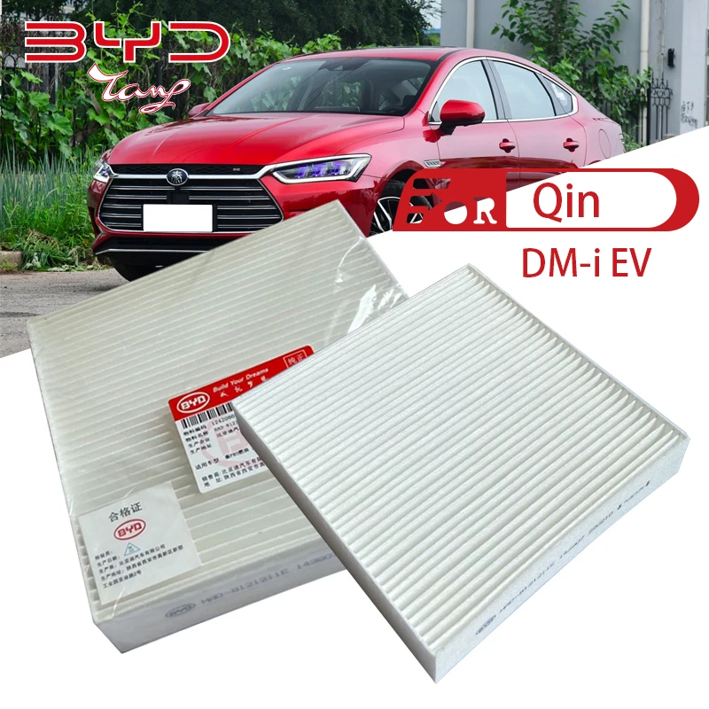 

Car Pollen Cabin Air Filter For BYD QIN PLUS Pro DM-i EV Series auto Climate Control Gases Replace Accessories