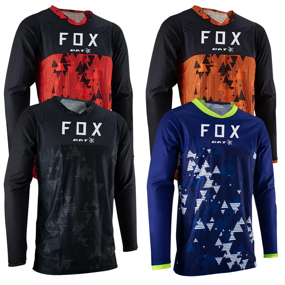 

BAT FOX Motocross Jersey Long Sleeve Downhill Jersey Motorcycle Racing Shirt Offroad DH Jersey Camiseta MTB Camisas Ciclismo