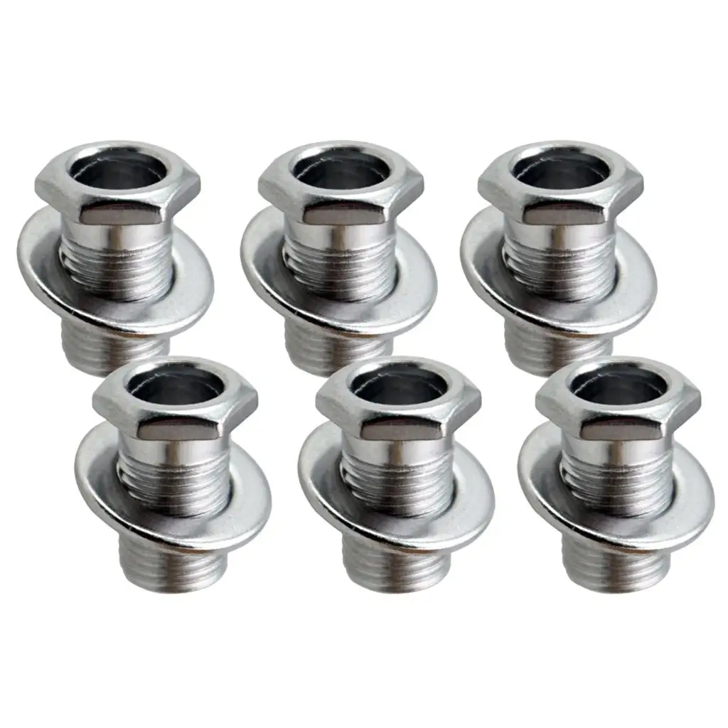 5-6pack 1 Set Tuning Peg Bushing Washer for Electric/Wood/Acoustic Guitar Silver