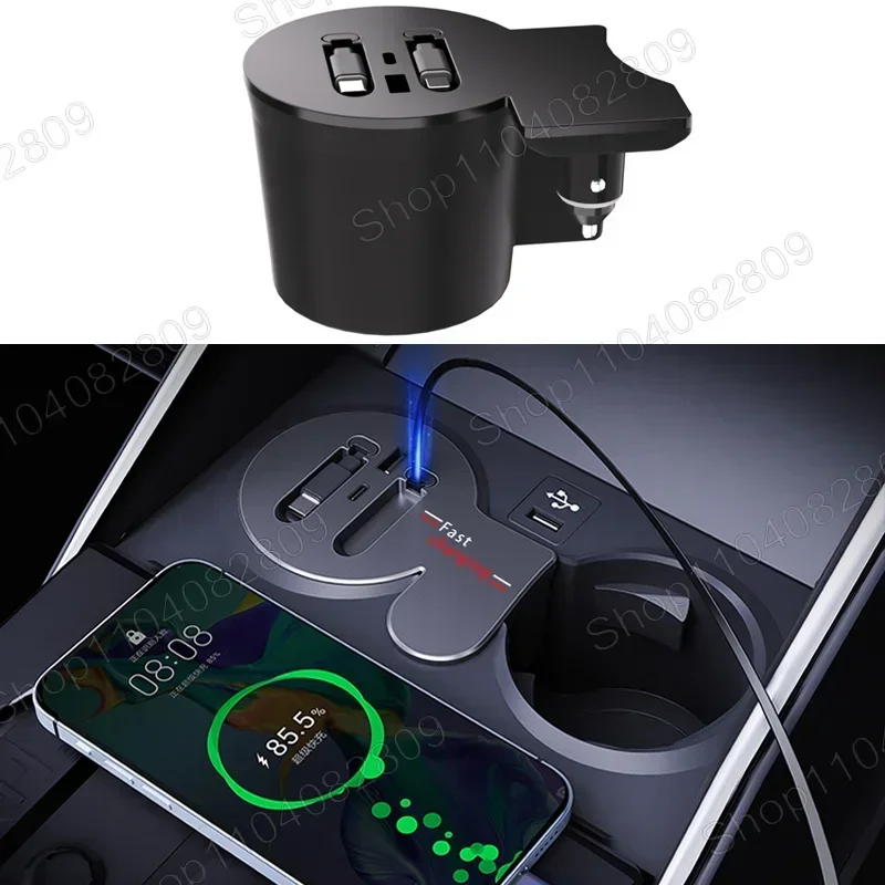 For BMW 2 3 4 Series I3 I4 IX3 X3 X4 G01 G02 G20 G28 G29 225i M240i USB Type-C Fast Charger Shunt Docking Station Car Interior