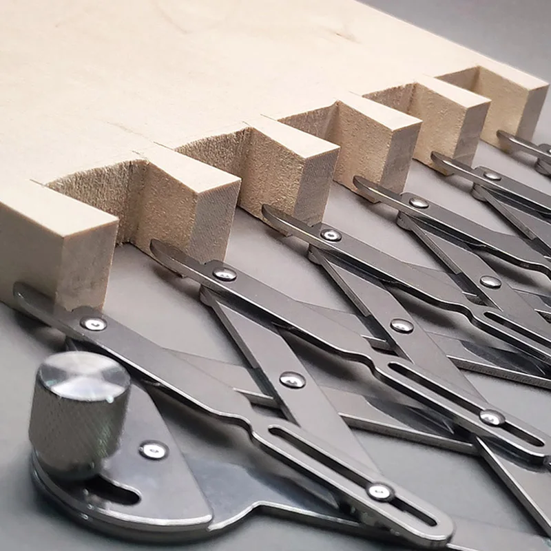 1Pc Woodworking Tenon Equidistant Measuring Tool for Marking Equally Spaced Points Wood Dovetail Tenon Scribe Marking Gauge