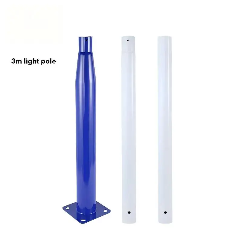 Split lamp poles 2.5m, 3m and 4m segmented galvanized metal steel poles are suitable for outdoor road lamp poles.