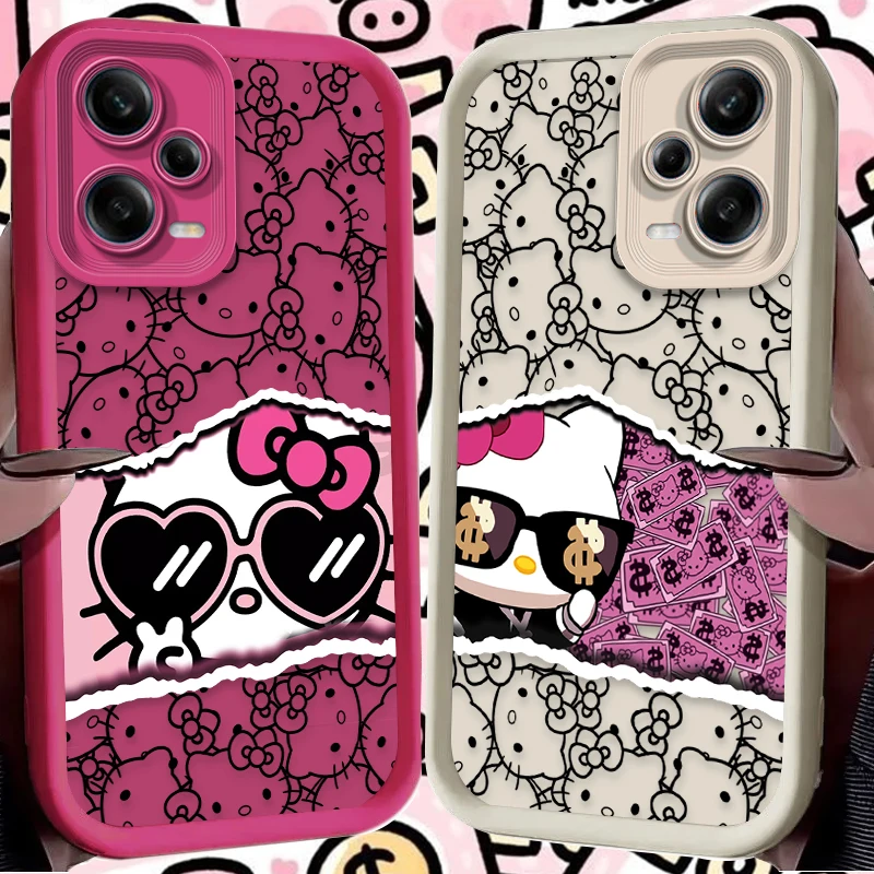 Bonito Dos Desenhos Animados Olá Kitty Caso para Xiaomi Redmi A5 A4 A3 A3X A2 A1 Plus 13X Redmi K80 Ultra K70 K70E K60 K60E K50 K40 K40S K30
