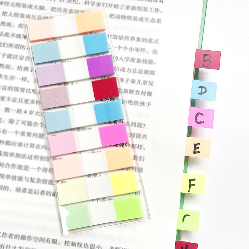 200 Sheets Transparent Sticky Notes Page Markers Book Tabs Index Sticky Notes Bookmarks Memo Pad Notepad Stickers Stationery