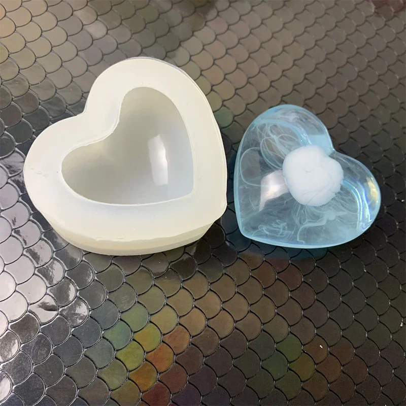 Creative New Love Heart Silicone Mold 3D Craft For Cakes Decoration DIY Candle Resin Soap Plaster Making Tools Home Decoration