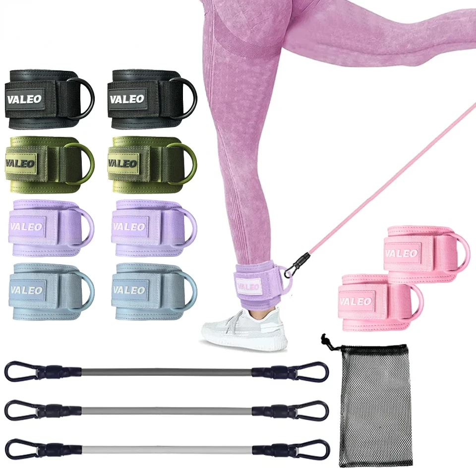 

Yoga Exercise Tools Fitness Ankle Buckles Stretchy Leg Bands Resistance Bands Leg And Hip Trainer Adjustable Foot Support Sleeve