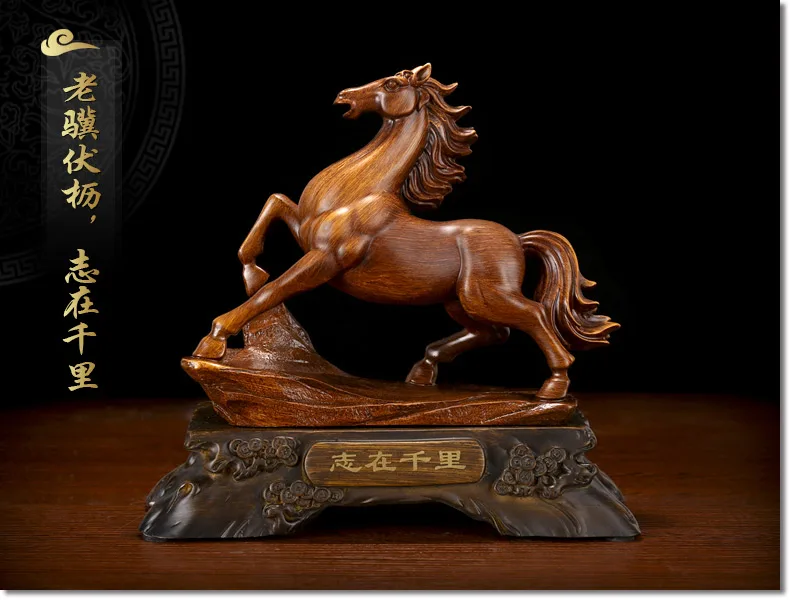 GOOD -2020  TOP business office Ornament efficacious Success FENG SHUI Talisman Protection Inviting money HORSE  ART Sculpture