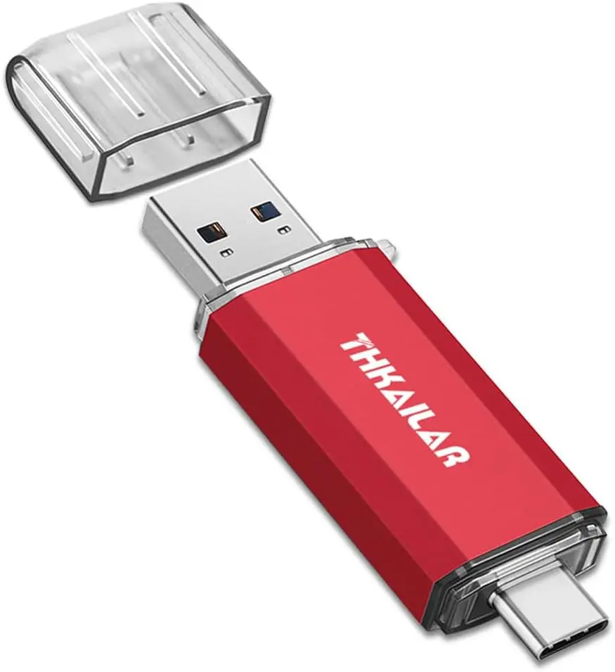 

USB-флеш-накопитель 1 ТБ с разъемами USB A и USB C для MacBook, телефонов Android, ПК, ноутбуков — высокоскоростное портативное хранилище для фотографий