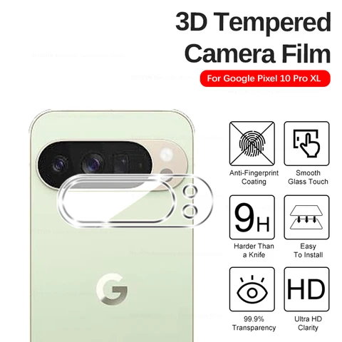 3D изогнутая защитная пленка для объектива камеры Google Pixel 10 Pro XL, закаленное стекло Pixel 10 Pro Pixel 10 10Pro XL 5G, защитная пленка для экрана объектива