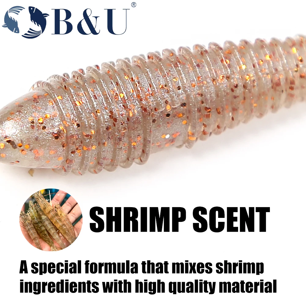 B&U 55mm/70mm Swing Impact FAT Soft Fishing Lures Paddle Tail Lures Wobbler Fishing soft Lure For bass Silicone Bait