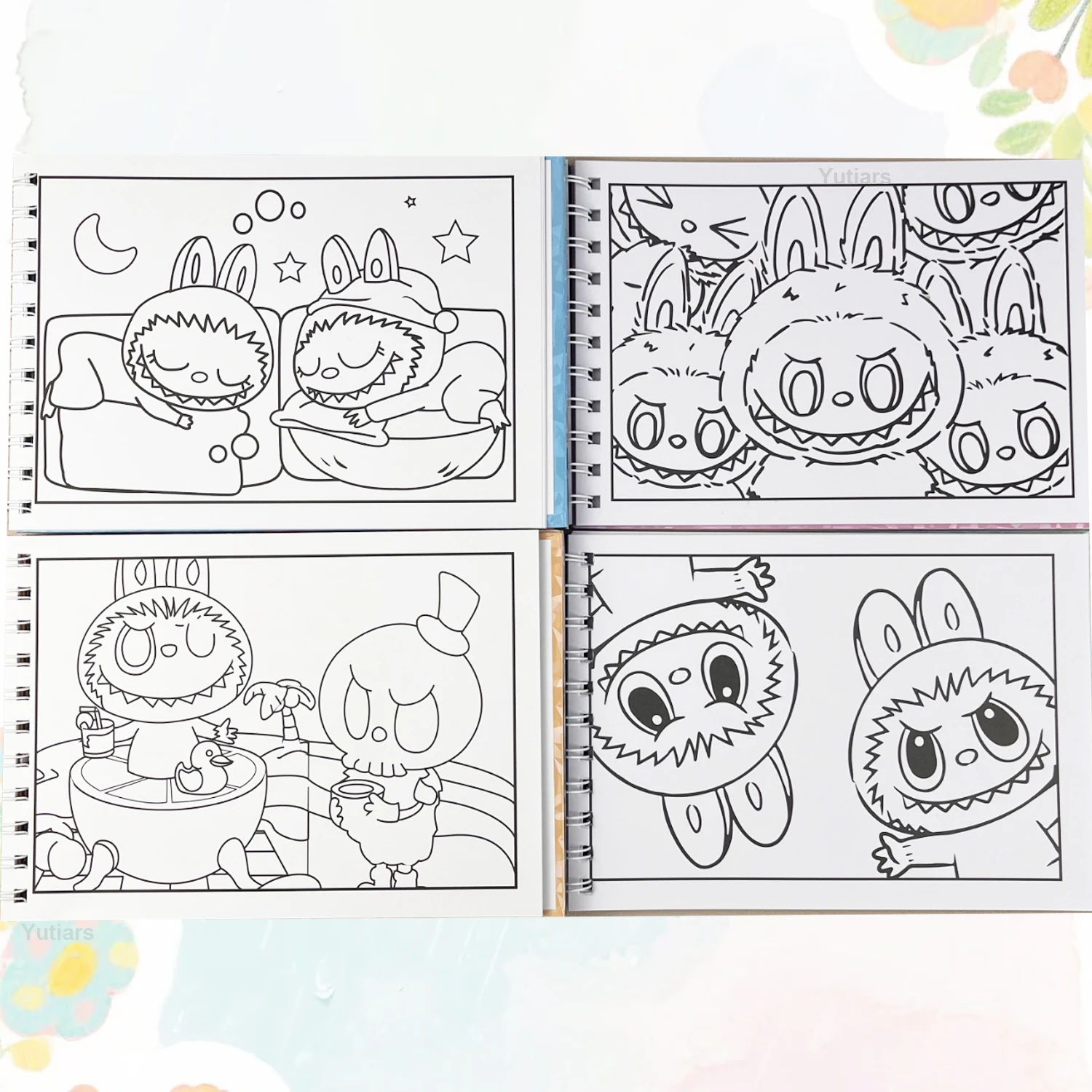 كتاب تلوين - استرخاء وعرض الإبداع، مناسب لعيد الشكر وعيد الفصح وعيد الميلاد وعيد الميلاد