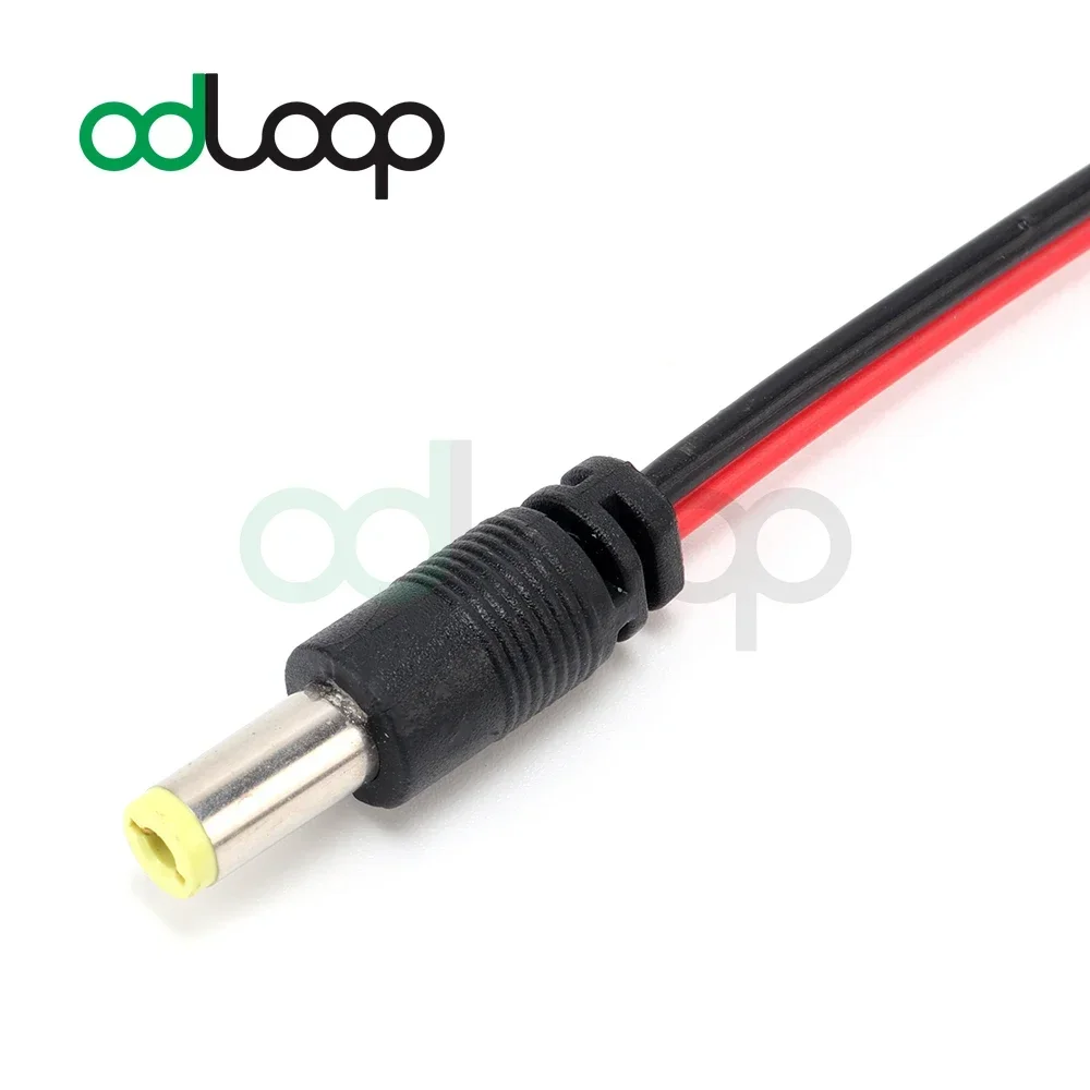 ปลั๊ก DC ชาย 12V 24V DC Power Pigtail CABLE แจ็คสําหรับกล้องวงจรปิดเชื่อมต่อ TAIL EXTENSION
