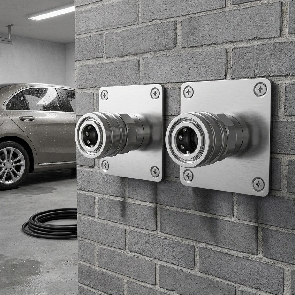 New Solid Build Stainless Steel Wall Attached Foam Caddy Storage Bracket Power Cleaning Device Garage Car Wash Holder Organizer