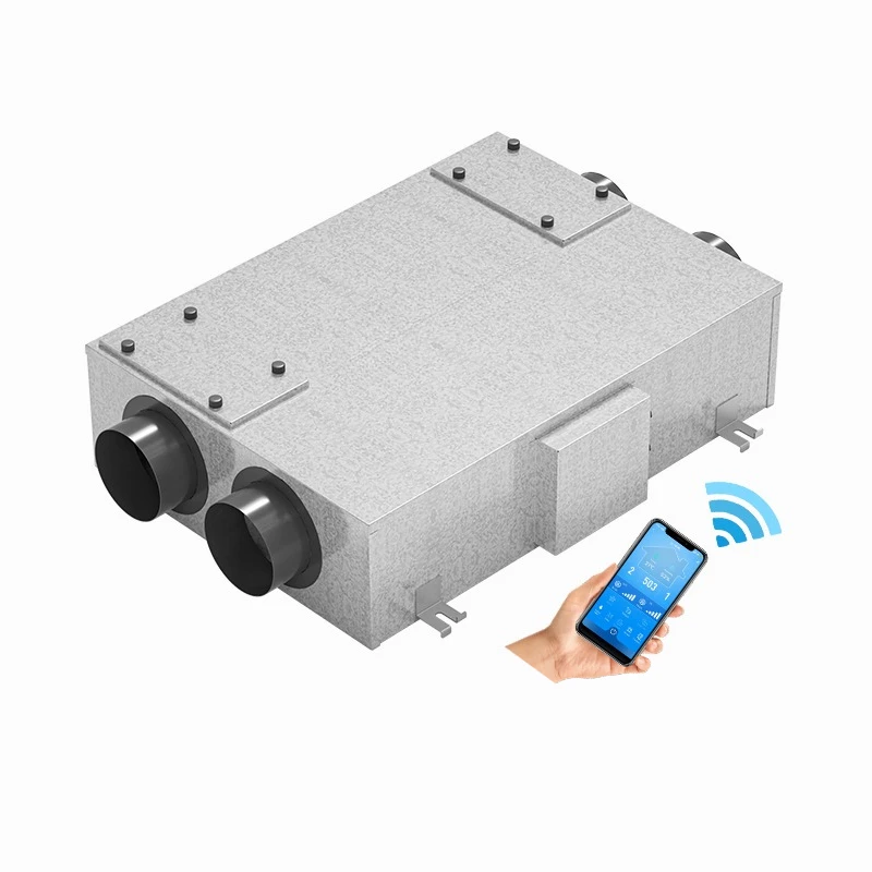 Ceiling type household HRV ventilation system ERV fresh air system heat recovery device
