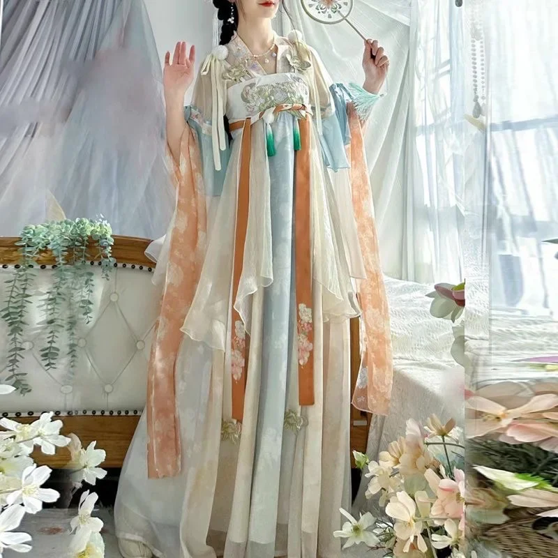 Beautiful Hanfu Traditional Dress Women Ancient Chinese Princess Cosplay Costume for Party Vestido Embroidery Fairy Hanfu Sets