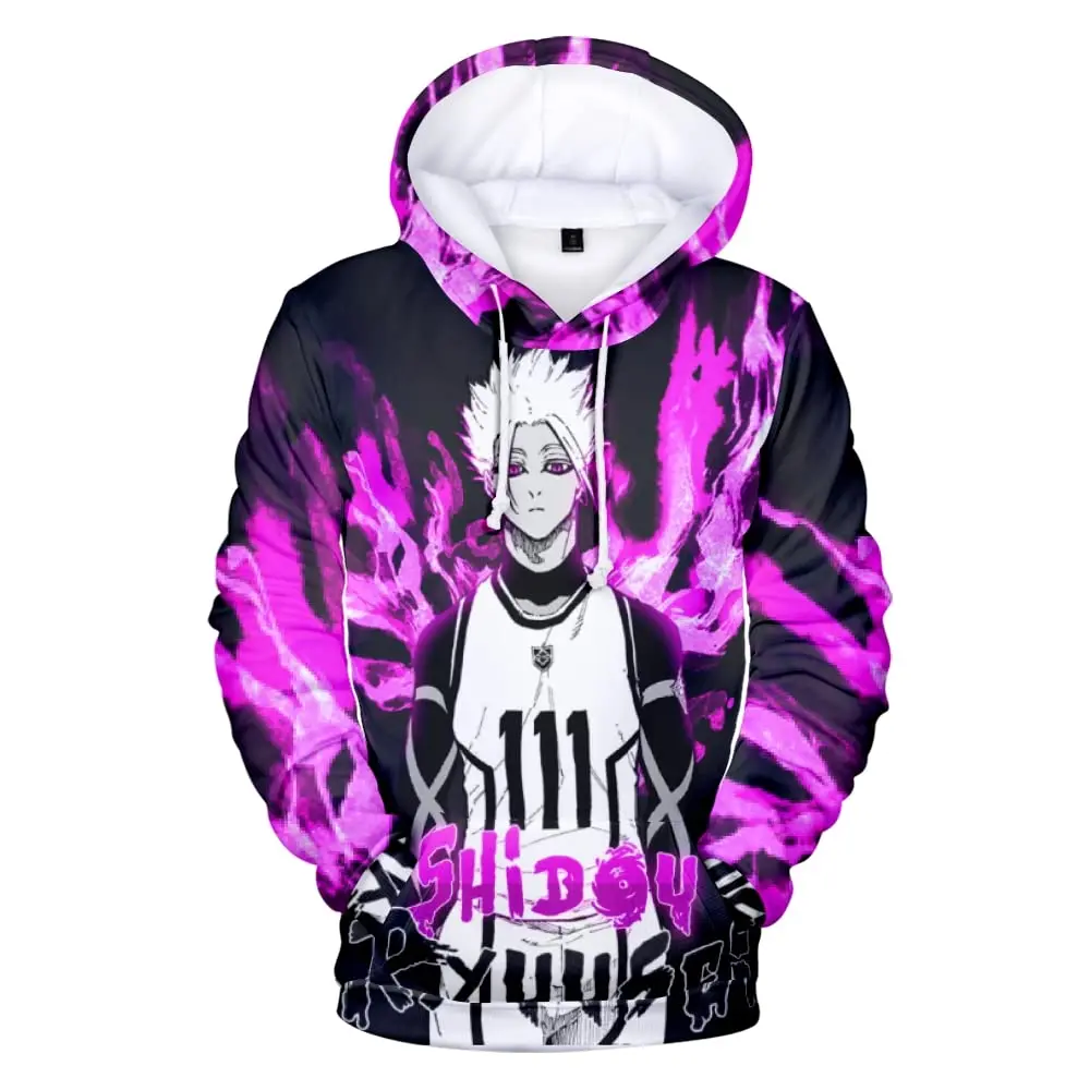 2022 Blue Lock Anime 3D Hoodies Sweatshirts Male Cool Outwear 3D Printing Trendy Pullovers Hoodies Harajuku Clothes