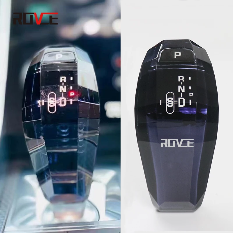 ROVCE Gear Shift Knob Shifter Lever for Land Rover Range Rover Sport Evoque Discovery 2014-2022 Car Accessories