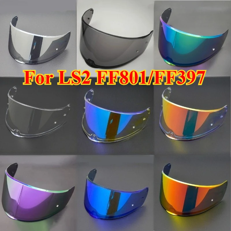 Helmet Visor for LS2 FF801 FF397 Anti-UV Dustproof Helmet Lens Helmet Accessories