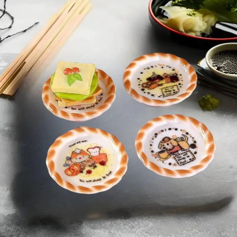 แม่พิมพ์ขนมปังลายลูกสุนัขจิ๋ว 10 ชิ้น ของตกแต่งบ้านตุ๊กตา อุปกรณ์เสริมบ้านตุ๊กตา ของเล่นเด็กเล่นบทบาทสมมติ ของขวัญ DIY