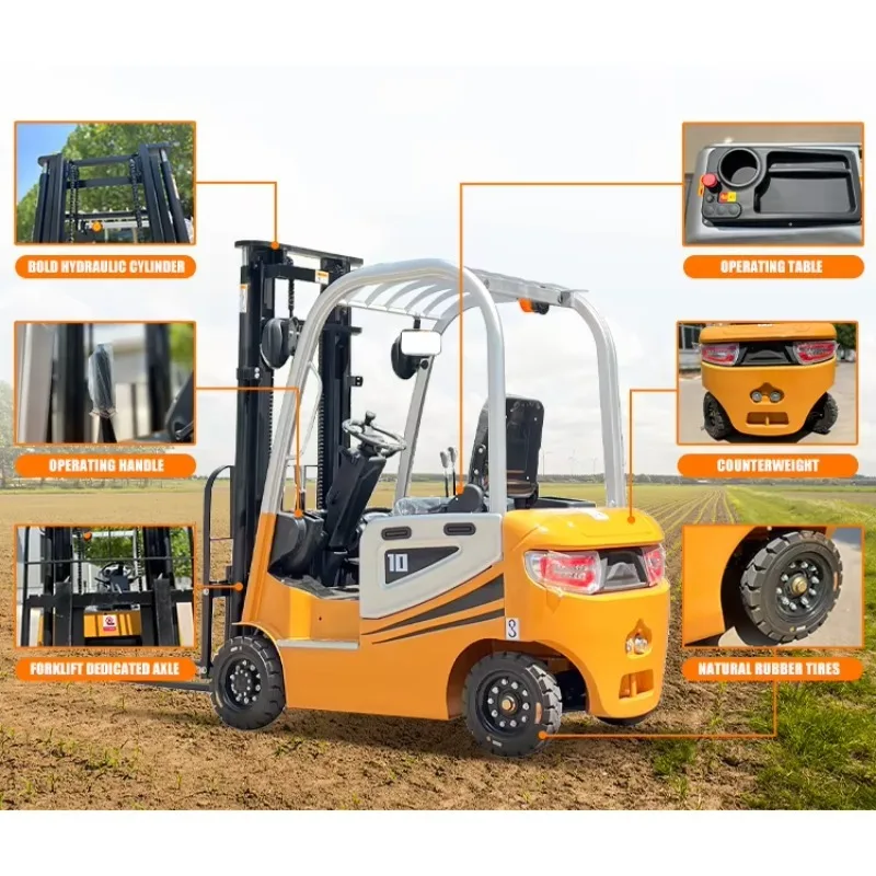 Powerful Electric Forklift 2 Ton Capacity Eco Friendly Design For Cold Chain Logistics To Protect Frozen Food Quality Daily Use