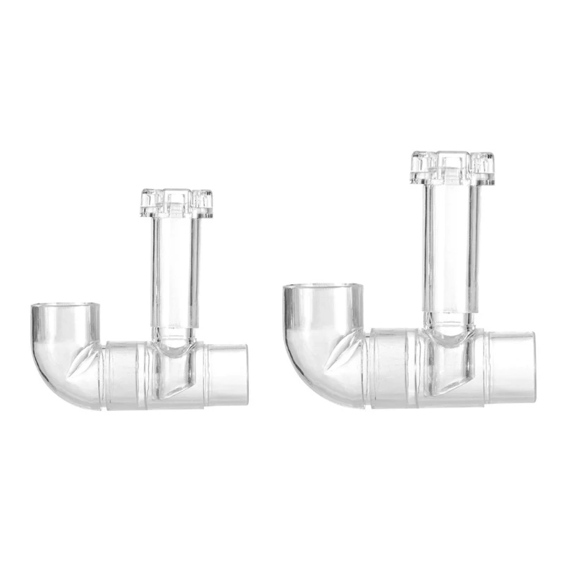 Plastic Aquarium Skimmer Clear Pipe Spin Surface Inflows Outflows Filter for Fish Aquarium Cleaning Accessories